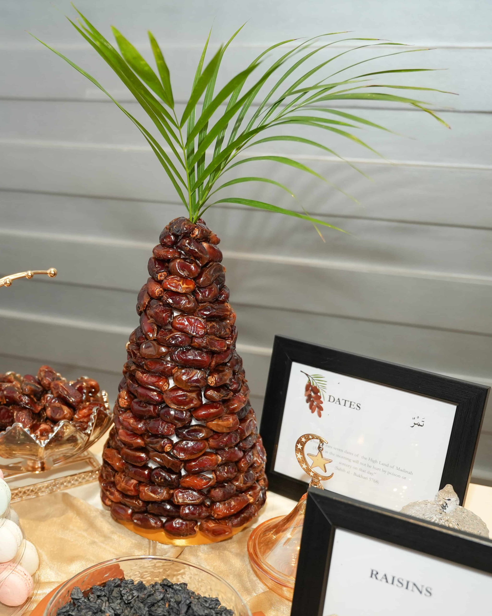 Date tower and frames surrounding it